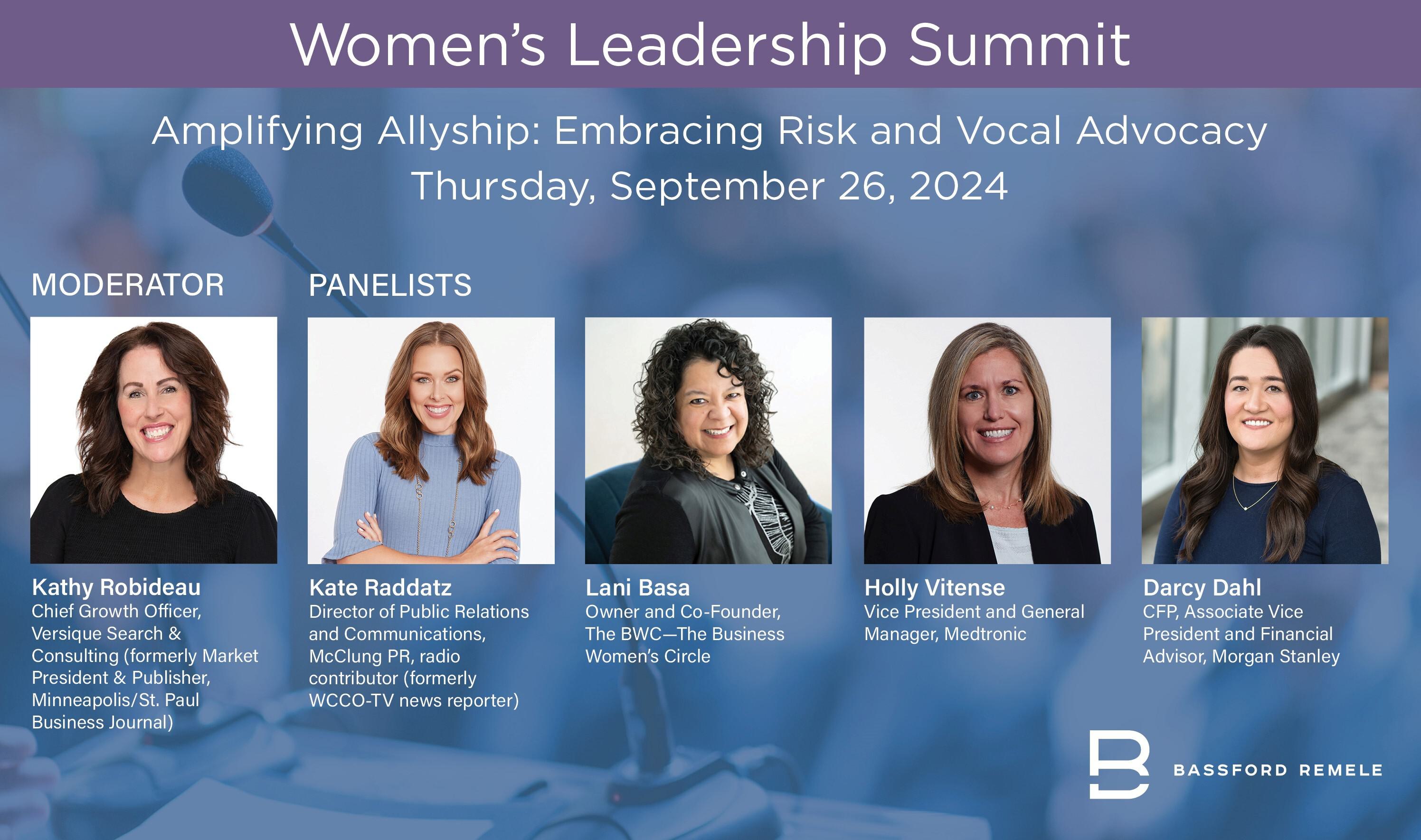 Bassford Remele Women Leadership Summit Graphic